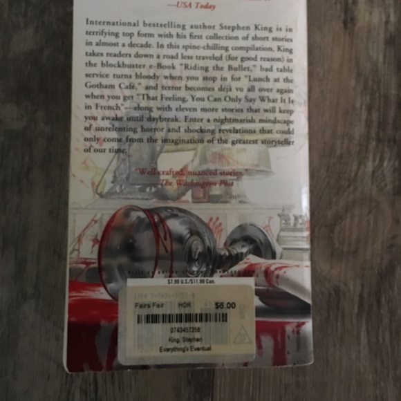 Everything’s Eventual - Stephen King paperback - Picture 2 of 7